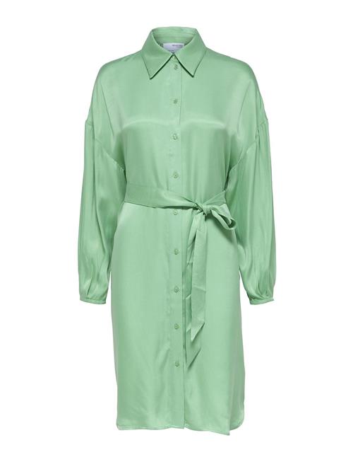 Selected | Slfirene-Tonia Ls Cupro Shirt Dress B | 36