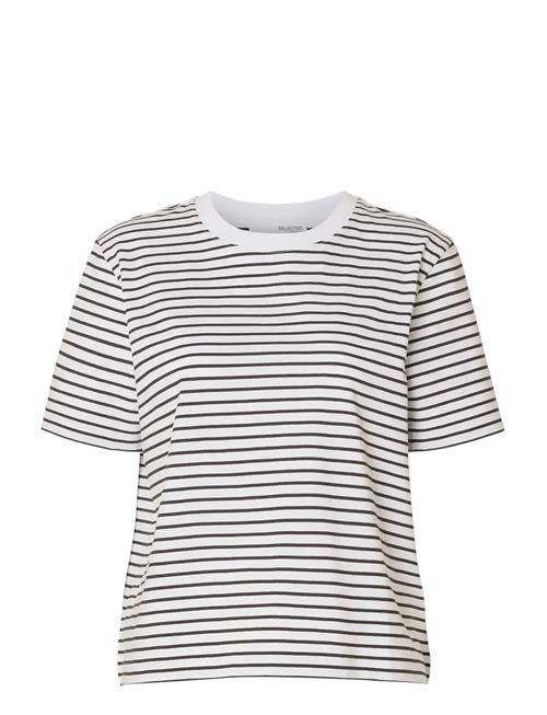 Selected | Slwessential Ss Striped Boxy Tee Noos | XS
