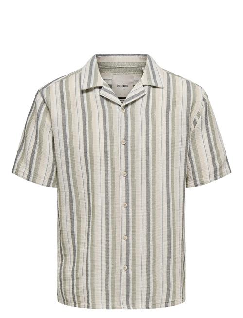 ONLY & SONS | Onstrev Life Reg Stripe Ss Shirt Noos | XS