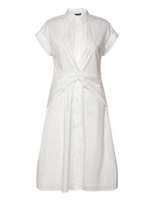 Lauren Ralph Lauren | Twist-Front Cotton-Blend Shirtdress | 36