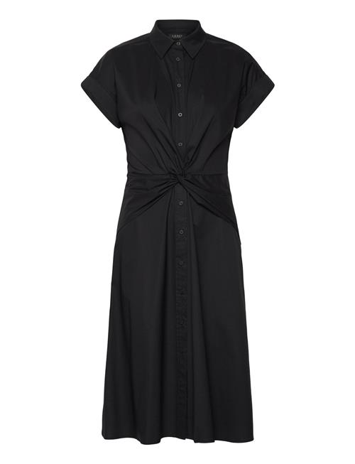 Lauren Ralph Lauren | Twist-Front Cotton-Blend Shirtdress | 40