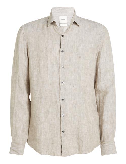 Calvin Klein | Linen Solid Slim Shirt | 44