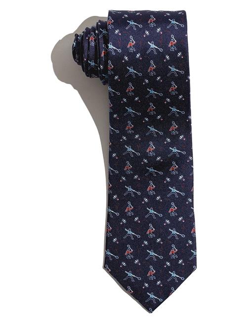 AN IVY | Navy Silk Badminton Player | ONE SIZE