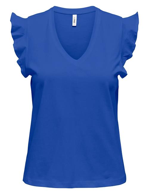ONLY | Onlmay Life S/S Frill V-Neck Top Box Jrs | XL