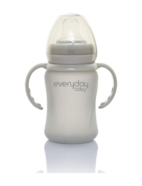 Everyday Baby | Glass Sippy Cup Healthy + Quiet Grey | 150 ml