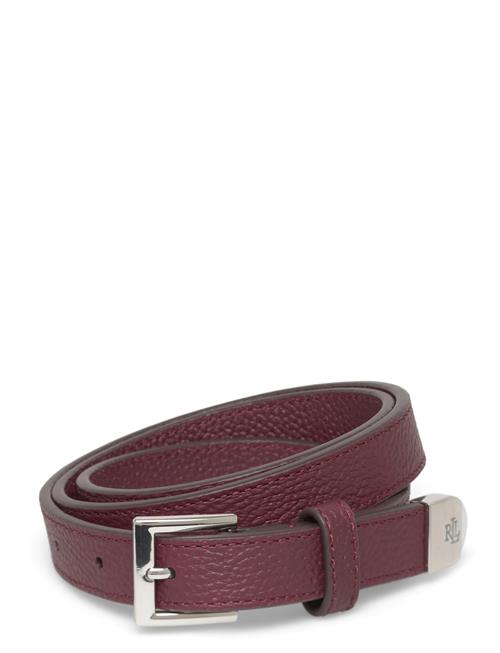 Lauren Ralph Lauren | Pebbled Leather Skinny Belt | S
