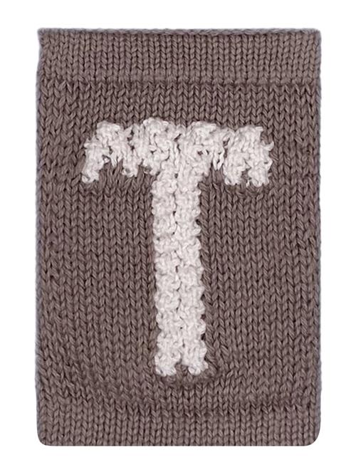 Smallstuff | Knitted Letter T, Nature | ONE SIZE 10 cm