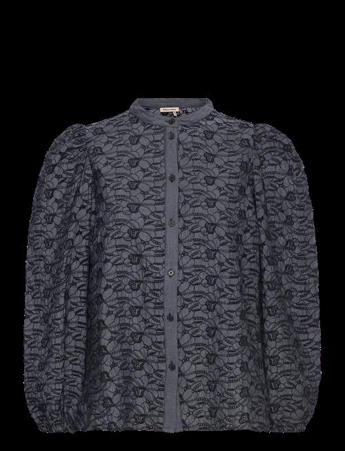Stella Nova | Cotton Shirt With All Over Embroide | 36