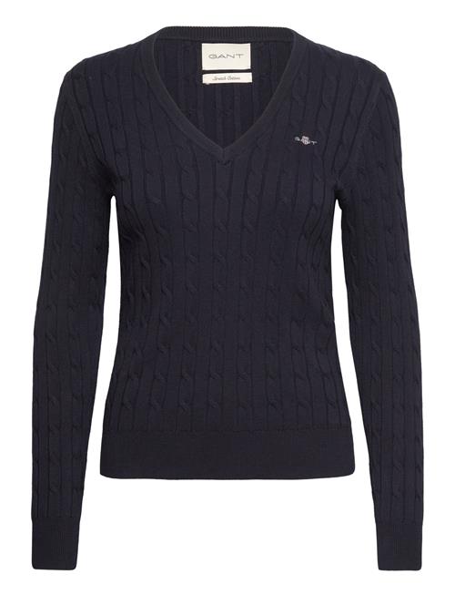 GANT | Stretch Cotton Cable V-Neck | XL