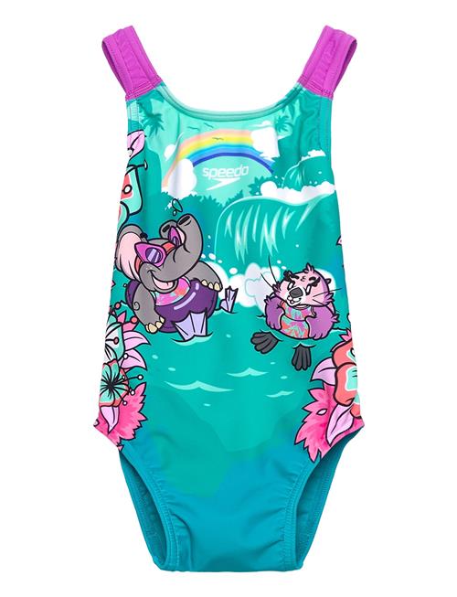 Speedo | Girls Learn To Swim Printed Crossback | 74-80
