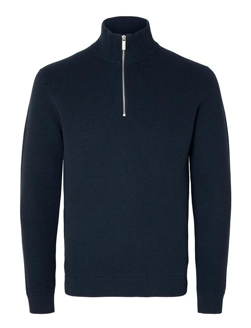 Selected | Slhdane Ls Knit Structure Half Zip Noos | M