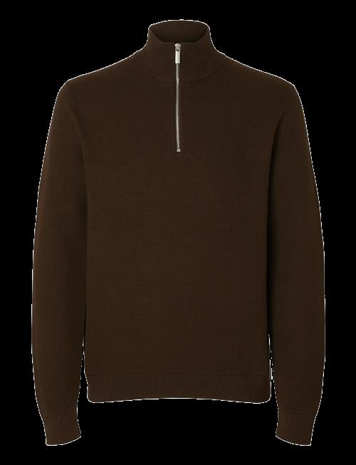 Selected | Slmdane Ls Knit Structure Half Zip Noos | L