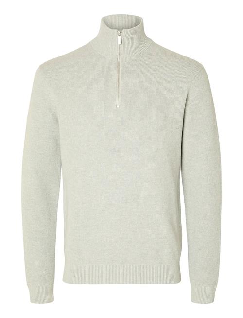 Selected | Slhdane Ls Knit Structure Half Zip Noos | XXL