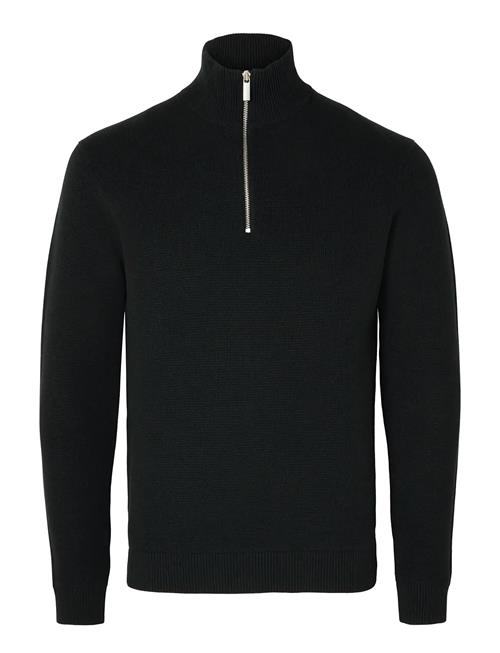 Selected | Slmdane Ls Knit Reg Struc Half Zip Noos | L