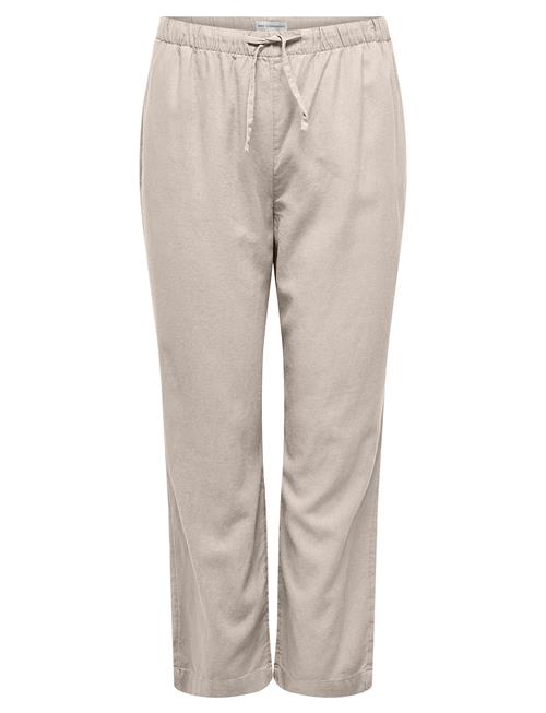 ONLY Carmakoma | Carcaro Mw Linen Bl Pull-Up Pant Tlr | 48 x 32