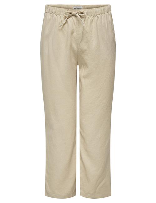 ONLY Carmakoma | Carcaro Mw Linen Bl Pull-Up Pant Tlr | 50/52