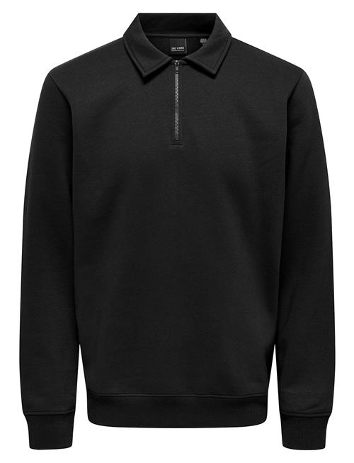 ONLY & SONS | Onsceres 1/4 Zip Sweat Polo | S