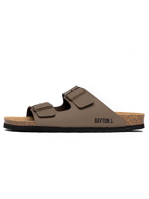 Bayton Pantoletter 'Atlas'  mørkebrun / sort