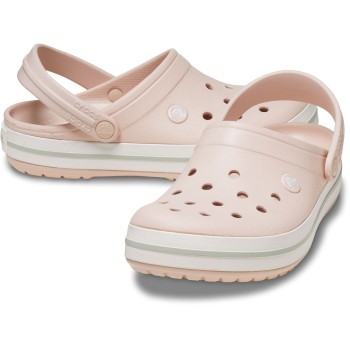 Crocs Crocband Unisex Hvid/Rosa US M9/W11 (EU 42-43)