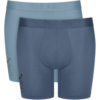 Sloggi 2P SLG Base Soft Short Blå Mønster Large Herre