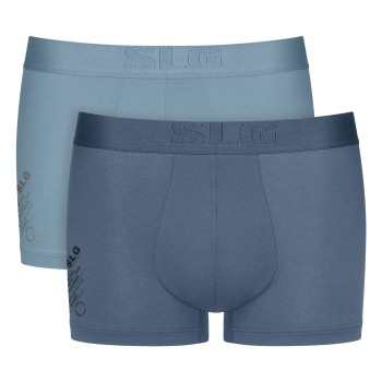 Sloggi 2P SLG Base Soft Trunk Blå Medium Herre