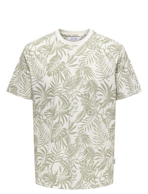 ONLY & SONS | Onsperry Life Reg Leaf Aop Ss Tee | M