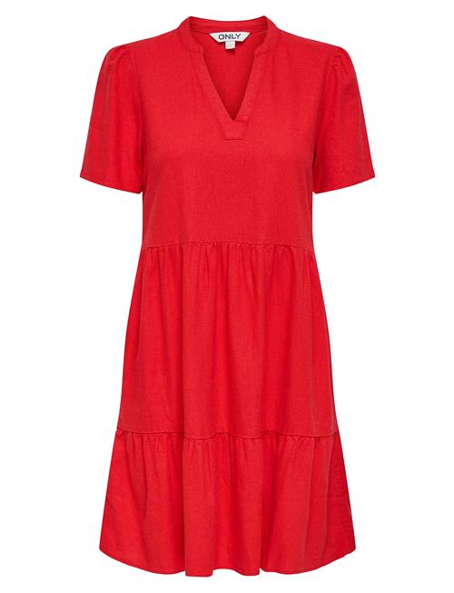 ONLY | Onltiri-Caro S/S V-Neck Lin Dress Cc Pnt | S