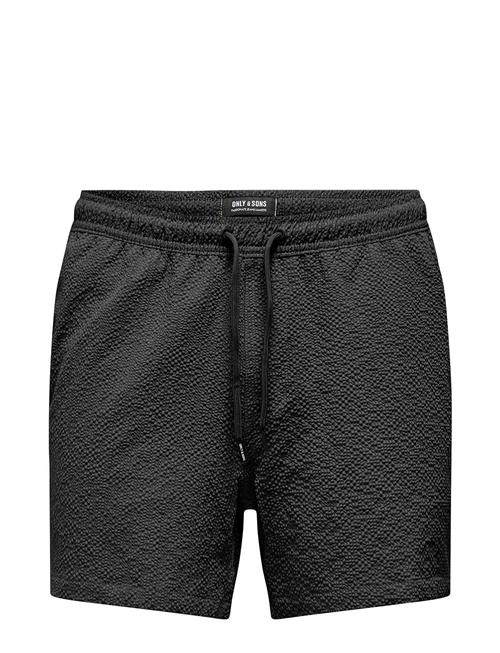 ONLY & SONS | Onsted Life Solid Seersucker Swim Noos | L
