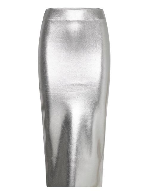 Mango | Metallic Midi Skirt | S