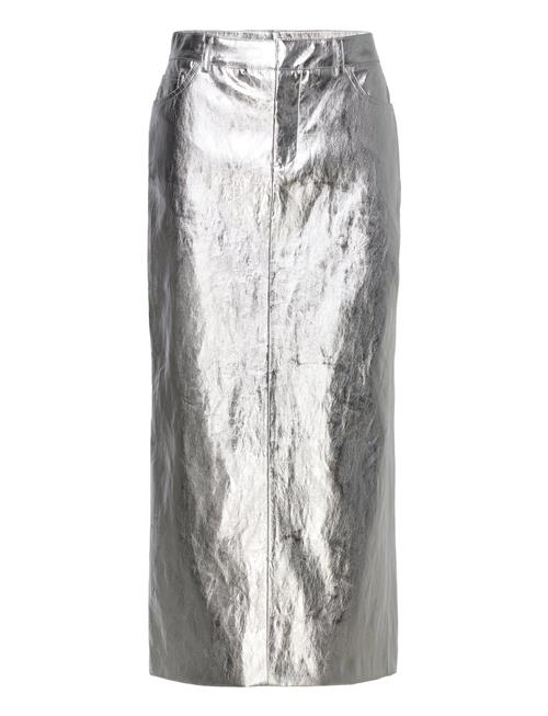Mango | Metallic Midi Skirt | 36