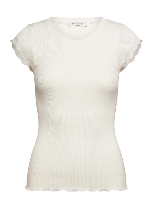 Rosemunde | Short Sleeve Top W/ Lace | L