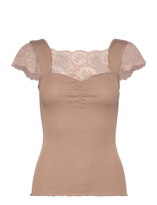 Rosemunde | Silk T-Shirt W/ Lace | M