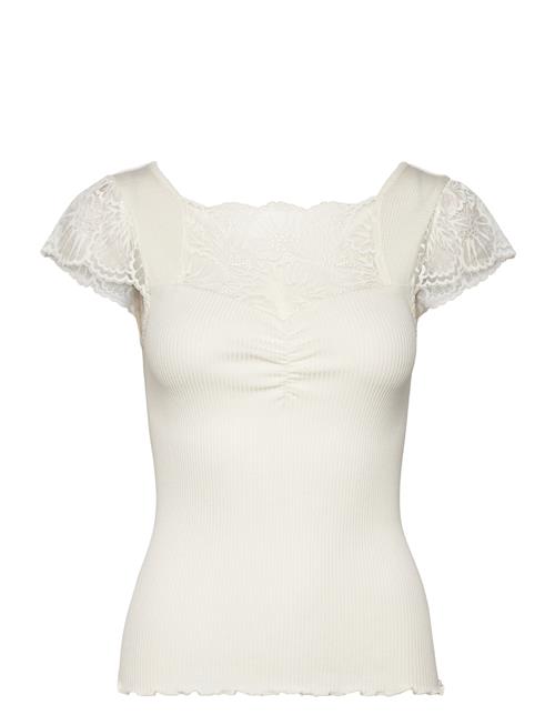 Rosemunde | Silk T-Shirt W/ Lace | L