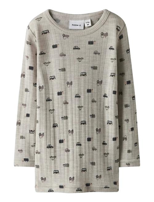 name it | Nmmwang Wool Needle Ls Top Noos | 98