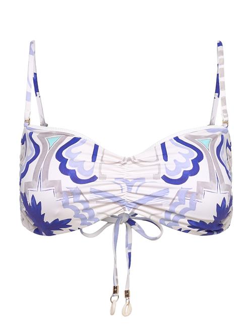 Malina | Lottie Printed Bandeau Bikini Top | M