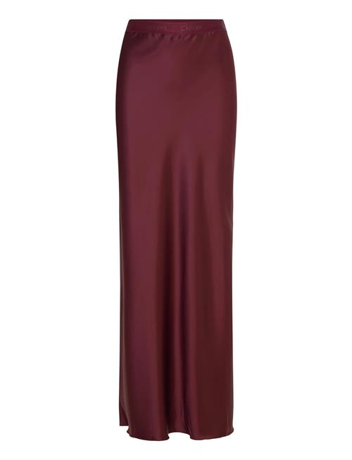 Ahlvar Gallery | Hana Long Logo Satin Skirt | S