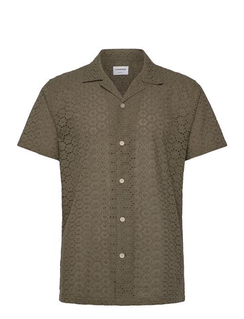 Lindbergh | Embroidery Cotton Shirt S/S | L