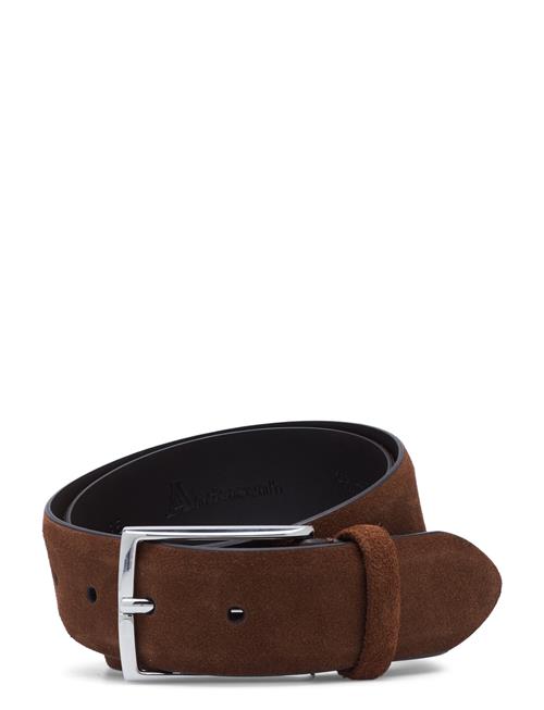 Anderson's | Classic Suede Belt Dark Brown 3,5 | 105