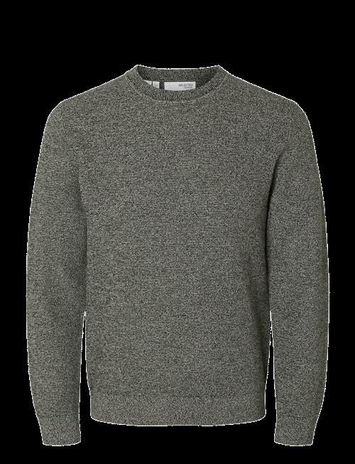 Selected | Slmross Ls Knit Structure Crew Neck Noos | XL