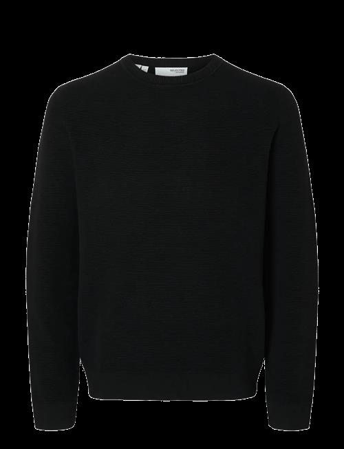 Selected | Slmross Ls Knit Structure Crew Neck Noos | L