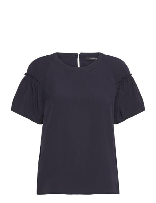 French Connection | Crepe Light Puff Sleeve Top | M