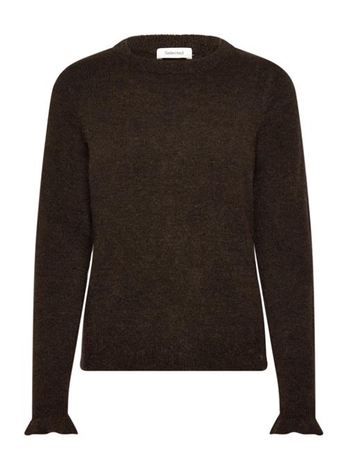 Selected | Slflulu Ls Knit Frill Cuff O-Neck Noos | L