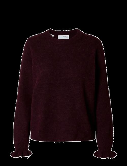 Selected | Slflulu Ls Knit Frill Cuff O-Neck Noos | L