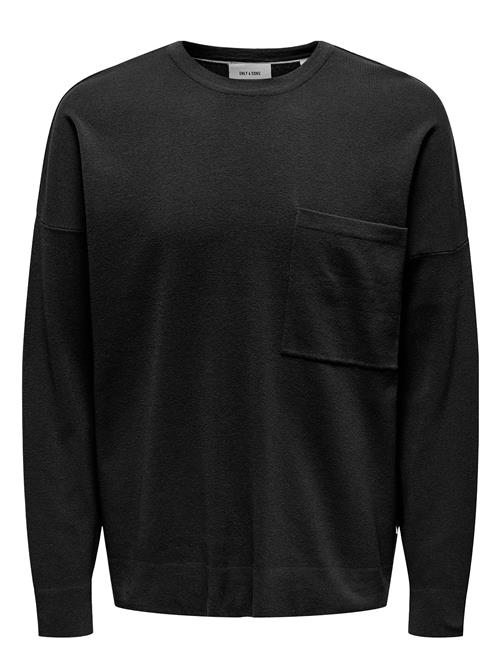 ONLY & SONS | Onslamai Ovz 12 Ls Pocket Crew Knit | M