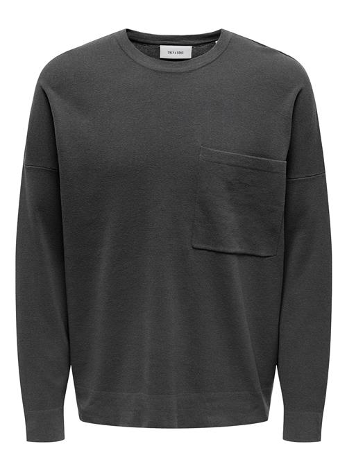 ONLY & SONS | Onslamai Ovz 12 Ls Pocket Crew Knit | XL