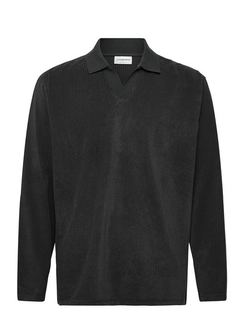 Lindbergh | V-Neck Jacquard Polo L/S | XXL