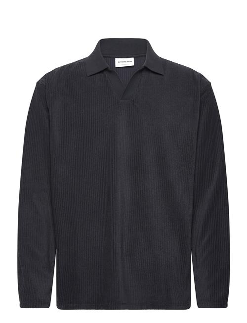 Lindbergh | V-Neck Jacquard Polo L/S | S
