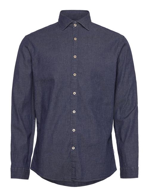 Lindbergh | Soft Indigo Stretch Shirt L/S | S