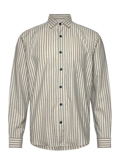 Lindbergh | Striped Cotton Shirt L/S | M
