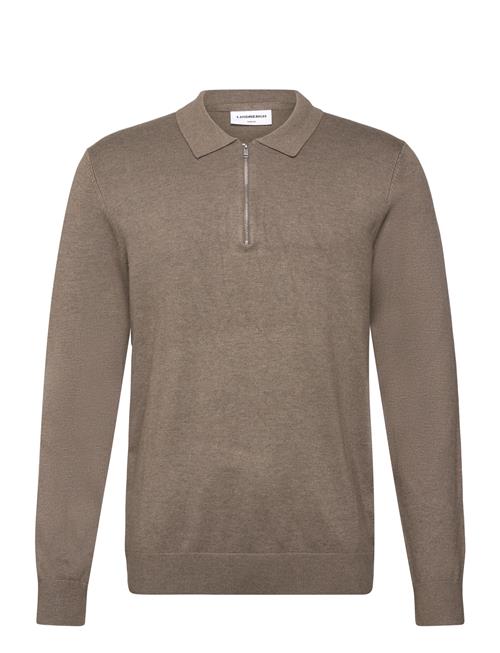 Lindbergh | Ecovero L/S Zip Polo | L